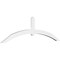 Ekena Millwork Archdale Architectural Grade PVC Gable Bracket, 84"W x 24 1/2"H x 2"D x 4"F, 7/12 Pitch GBP084X25X0204ARC00 - alternate 1